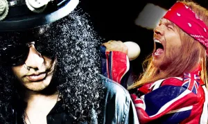 Slash y Axl Rose durante el use Your Illusion World Tour