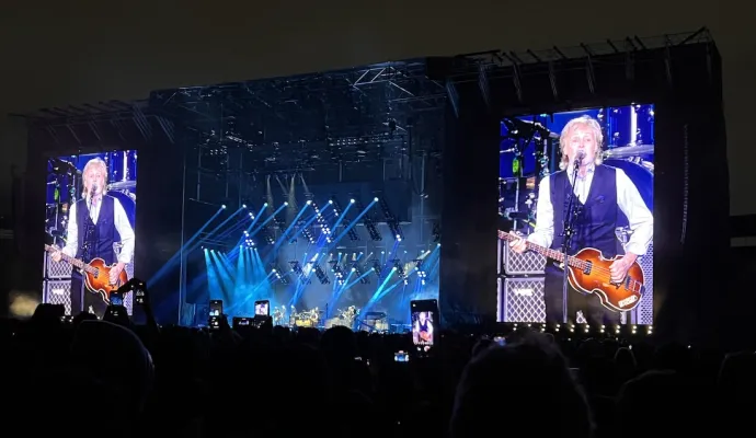 Paul McCartney en su concierto en Bogotá
